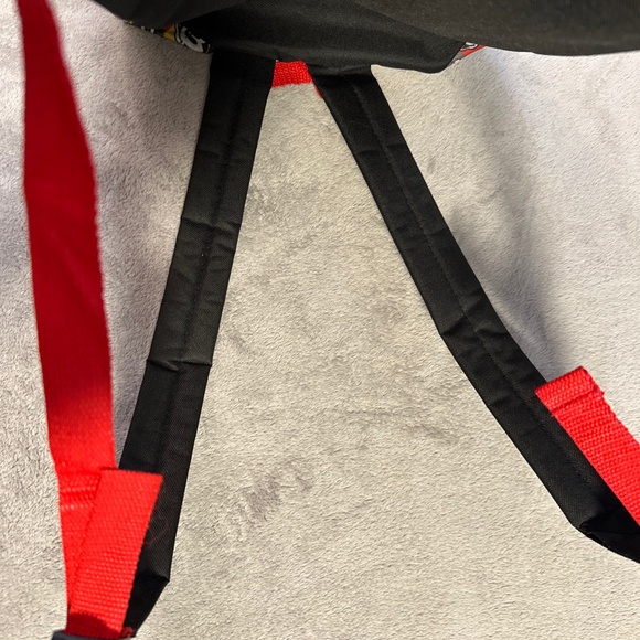 Walt Disney World Parks Authentic Backpack Mickey Mouse Pop Art Faces Red Yellow - Picture 13 of 13